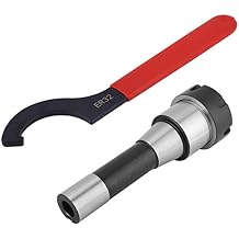 Accuracy R8-ER32 Collet Set and Hook Castle Nut Wrench, Collet Chuck Holder Milling Cutter Tool for Reinforcing Milling Machine Parts