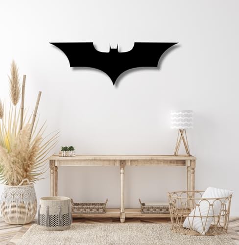 Image of TWIGGY Superhero 6mm MDF Wood Wall Decor Art for Home, Office, or Gaming Room, Gift, Anime (pack of 1 | The Dark Knight)