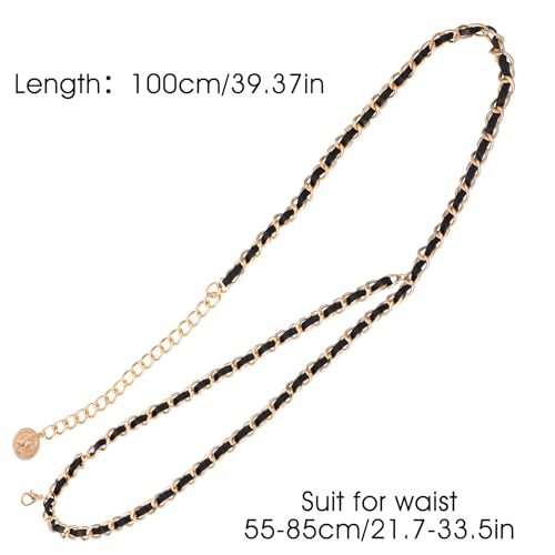 Layered Chain Belt Adjustable Fashion Chains Belts Metal Chain Belts for Women Fashion Bohemian Style Decorative Chains for Dresses/Jeans/Vests4