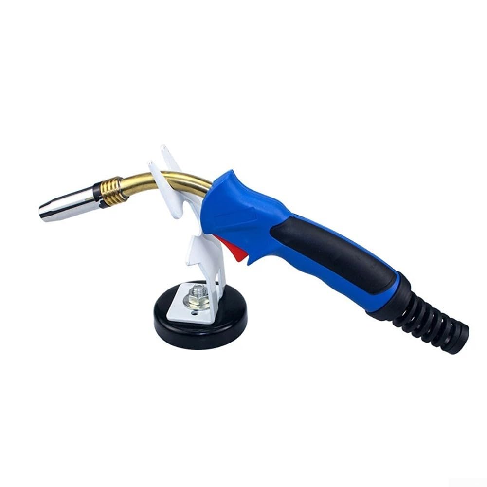 TIG - Supporto magnetico per torce di saldatura, base in acciaio al carbonio, adatto per TIG MIG Plasma, diametro 84 mm, altezza 160 mm, bianco