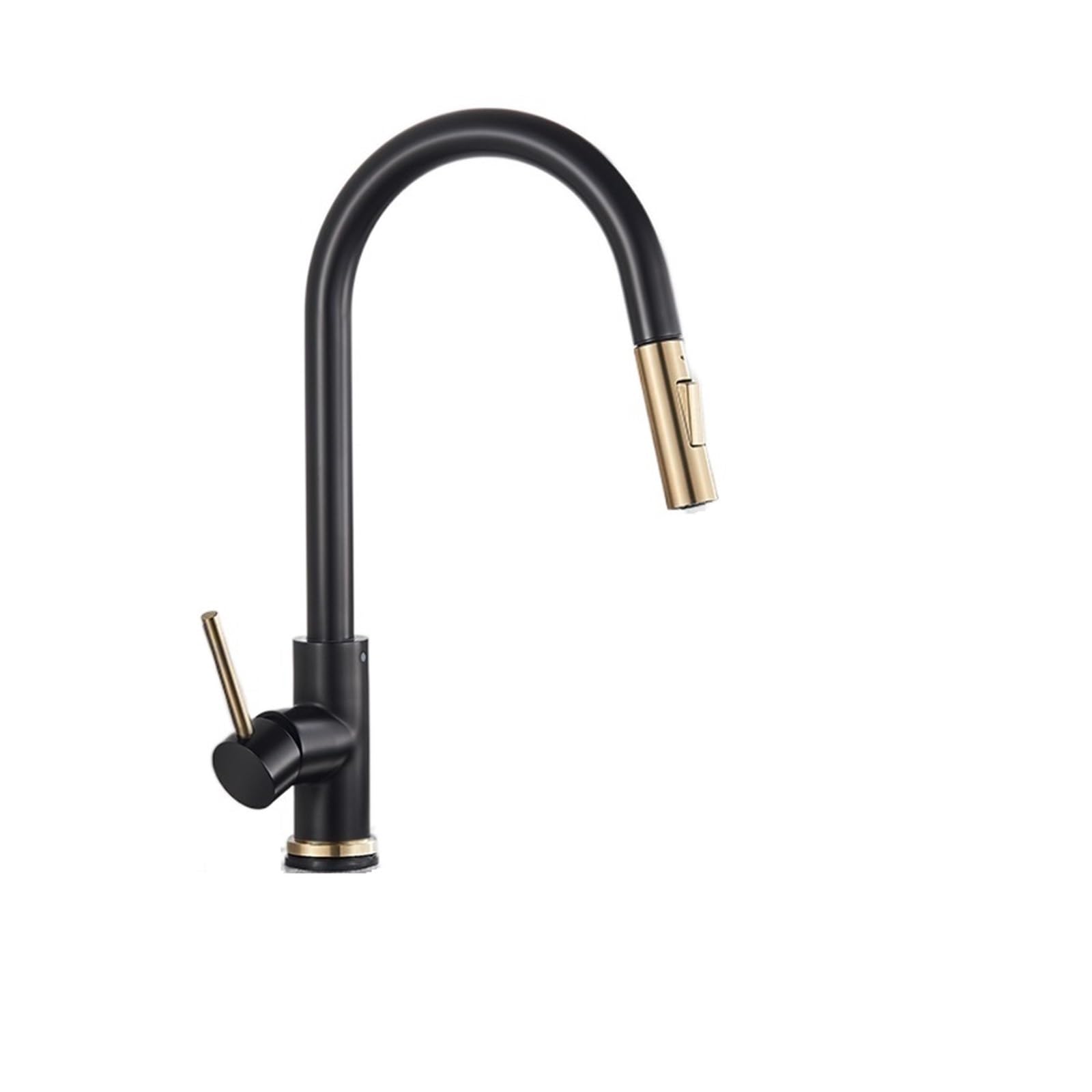Yjyjy Kitchen Taps Brushed Kitchen Faucet Pull Out Kitchen Sink Faucet Single Handle Faucet 360° Rotatble Kitchen Tap Hot Cold Mixer Crane