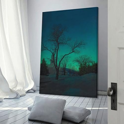 Impression sur toile Parrish At Close of Day cadre mural salon 40x60