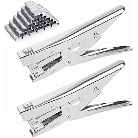 2 Pack Plier Stapler Heavy Duty Office Stapler Product Stapler 20 Sheets Capacity with 4000 Staples Cover