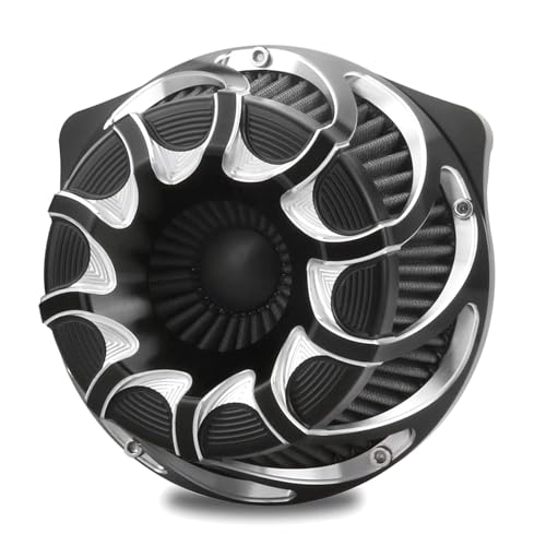 Image of For harley air cleaner filter Touring street glide road king electra tri trike Dyna Sportster XL 883 1200 Softail air intake (Drift style -Contrast Cut, A-For Sportster XL models)