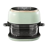 Photo Gallery kesoto friggitrice ad con vassoio in vetro allungato per friggere senza olio finestra visibile a 360° controllo touch digitale spegnimento automatico ad, verde Photo Gallery kesoto friggitrice ad con vassoio in vetro allungato per friggere senza olio finestra visibile a 360° controllo touch digitale spegnimento automatico ad, verde