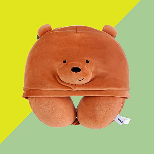 Almofada Pescoço - Pillow do personagem Pardo - Urso sem curso - We Bare Bears. Acompanha um lindo c