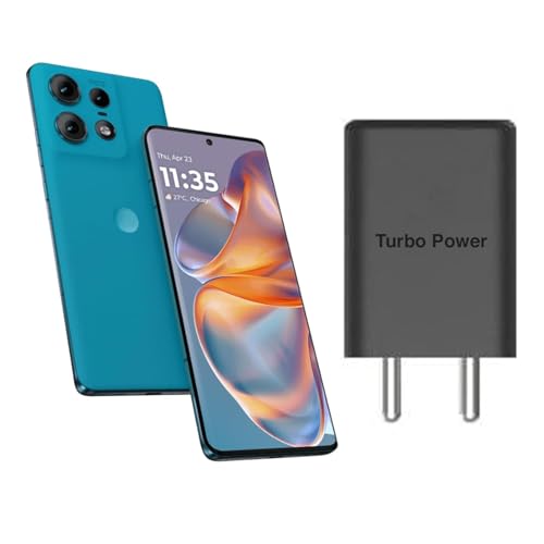 Image of Super-Fast 68W C-Type Power Fast Adapter with 3.3Ft Type C Cable Compatible with Motorola Edge 50 Ultra /Edge 50 Pro /Razr 50 Ultra /Moto G84 /G54 /20W Original (Mfi-Certified) Charger&Cable (Moto 68W)