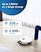 ECOVACS DEEBOT N10 PLUS Robot Vacuum and Mop Combo with Auto-Empty Station, Hands-Free Cleaning for 60 Days, 3800Pa Suction, 330mins Max Run-time, Precision Mapping with Lidar & dToF Sensors, White