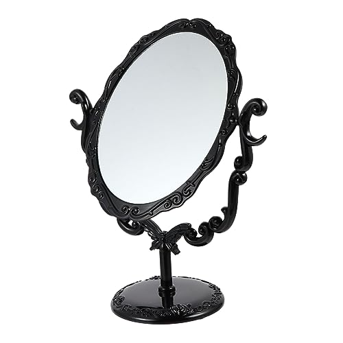 SAFIGLE Miroir Rétro de Bureau Pivotant Miroir de Maquillage Décoratif Vintage pour Usage Quotidien