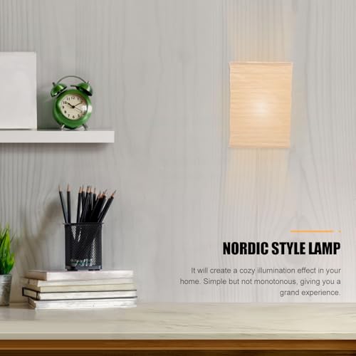 Lámpara de pared elegante estilo nórdico de papel marrón COLLBATH decoración exclusiva 7