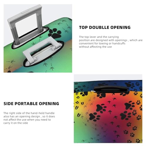 Paw Prints Pattern Printed luggage cover, luggage protection cover, wear-resistant luggage cover4