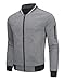 SAVKOOV Mens Lightweight Jacket Casual Bomber Jacket Varsity Coat