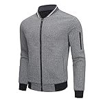 Mens Lightweight Jacket Casual Bomber Jacket Varsity Coat - Image 3