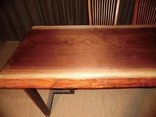 【一枚板 ウォールナット】194cm × 69-72cm × 6.1cm｜天板のみ｜希少材・重厚感｜ウレタン塗装仕上げ｜ダイニング・デスク・カウンター用｜N-043 [2]