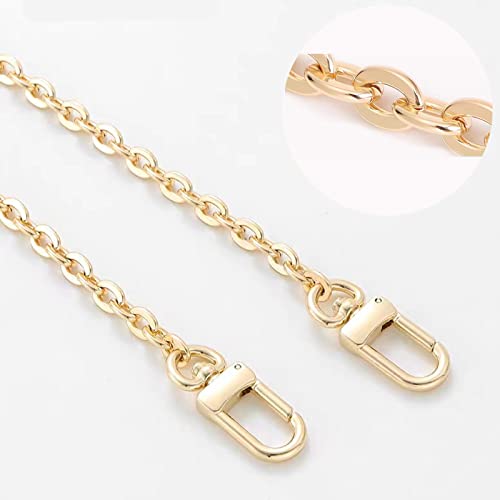 Image of jiesinlov Thin Purse Chain Strap for Handbag Gold Chains Shoulder Bag Short Strap Replacement,with Metal Buckles for pouchette(B 23.6in)