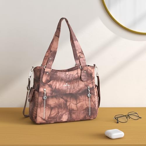 Image of Angel Kiss Handbags for Womens Top-Handle Hobo Purse Roomy Casual Shoulder Bags PU Tote Satchel Purse for Women