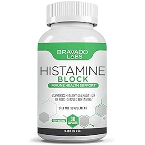 Premium-Histamine-Block-Bravado-Labs-Diamine-Oxidase-Supplement-DAO-Supplement-Prevents-Histamine-Imbalance-and-Helps-Eliminate-Histamine-Buildup-30-Capsules Bravado Labs Premium Histamine Block Supplement - Histamine Blocker Diamine Oxidase Supplement - Advance DAO Enzyme Supplement for Food-Derived Histamine Intolerance - with Maltodextrin (30 Capsules)