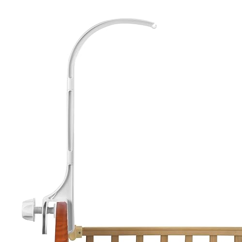 Miniatura 1 de Brazo móvil para cuna de 24 pulgadas con abrazadera de brazo móvil, diseño tipo U y función antideslizante. Abrazadera de fijación móvil para cuna