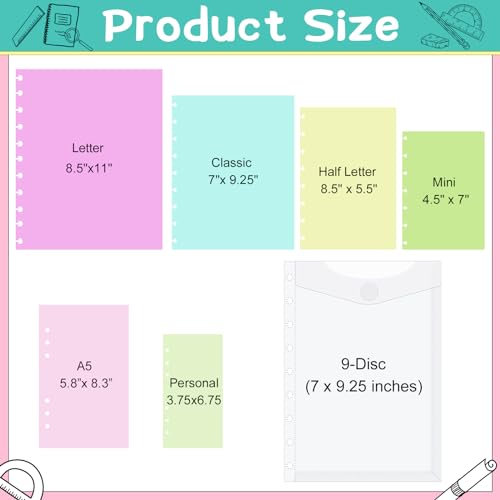 Intercalaires à 9 disques Engrowtic de taille moyenne pour organiser vos carnets de notes - 2