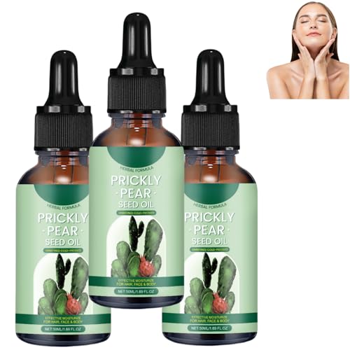 Aceite de semilla de cactus, aceite de cactus, aceite de cactus prensado en frío para rostro, piel, cabello y uñas, humectante para piel seca y cuerpo, adecuado para todo tipo de piel