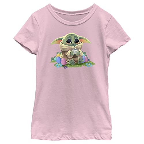 Fifth Sun Star Wars: Mandalorian Grogu Easter Eggs Girls Short Sleeve Tee Shirt - Main Image