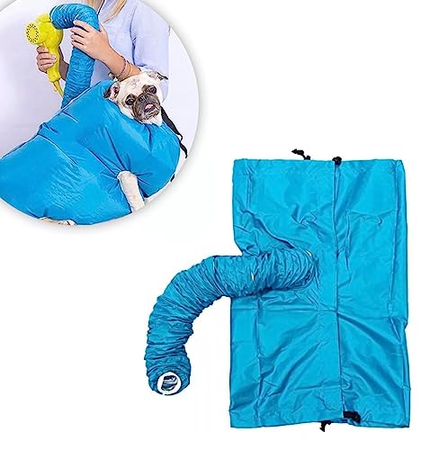 Kit 2 Capa de Secagem Rápida para Pets - Tamanho L - Saco Para Secador com Forro Térmico e Tubo Flex