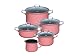 Produktbild RIESS Email Kochtöpfe, Sparset 5-tlg PINK 0546-114