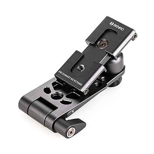 Benro Arcasmart Kickstand Arca-Swiss Tripod Plate with Smartphone Adaptor, Black - Image 3