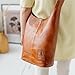 BERLINER BAGS Vintage Genuine Leather Handbag Emilia, Hobo Bag, Crossbody Bags for Women - Brown