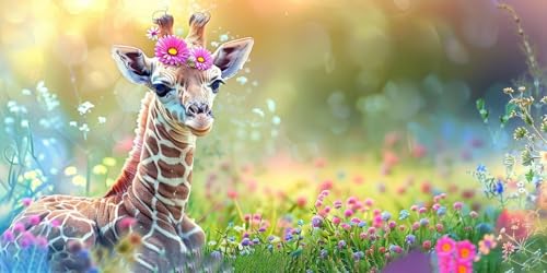 Kit Diamond Painting Girafe B603 : Le Cadeau DIY Idéal pour la Maison 5D