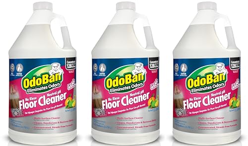 OdoBan Pet Solutions No Rinse Neutral pH Floor Cleaner Concentrate Made in the USA Splash O Citrus Scent 3 Gallons