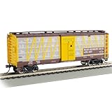 Bachmann Trains - Poultry Transport Car - Palace Live Poultry CAR CO. #4207 (Brown & Yellow) - HO Scale
