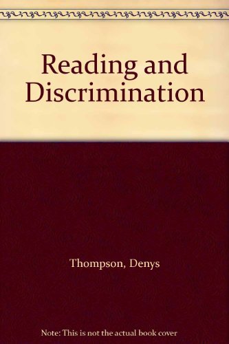 Reading and discrimination 0701123605 Book Cover