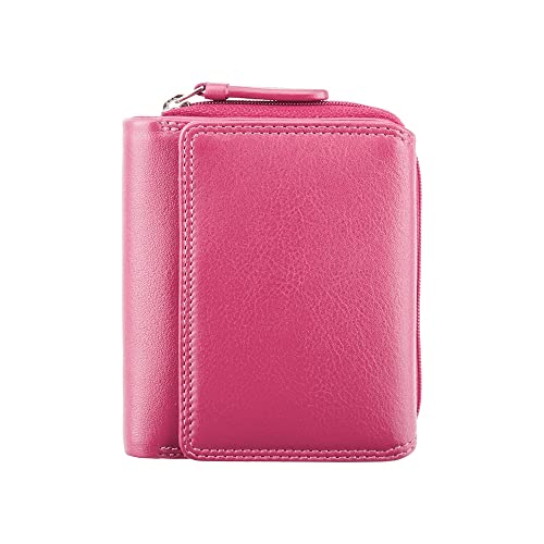 Visconti Heritage -30 Soft and Light Small Leather Trifold Wallet (Fuscia)