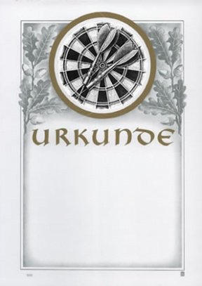 Darts / 500 / 1191 / / PC-Urkunden (170 g/m²) 100 Stk