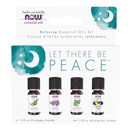 Let There Be Peace & Quiet Relaxing Essential Oils Kit Now Foods 4-10 mL Oil