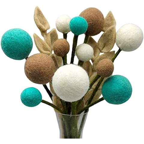 your castle Colourful bouquet of handmade felt flowers, fair trade, sustainable decoration made of felt Fabia Cover