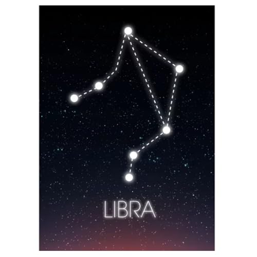 Image Constellation Balance cadeau idéal astro toile 50x70