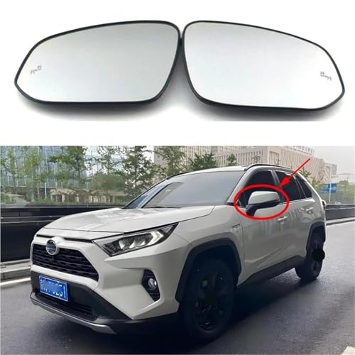 Verre de miroir d'aile de voiture Toyota RAV4 Hilux glace rétroviseur extérieur