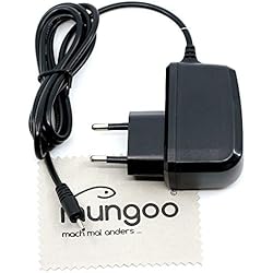 Cargador Nokia Ac-3E Cargador para Nokia 100, 101, 105, 106, 109, 110, 111, 112, 113, 200, 201 Cable de Carga 0,5A OTB con paño de Limpieza de Pantalla mungoo