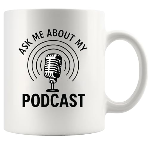 Panvola Ask Me About My Podcast Podcaster Gift Podcasting Funny Podcast Lover for Men...