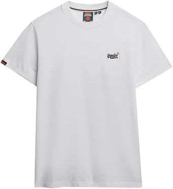 Superdry Mens Essential Contrast EMB T-Shirt, Optic
