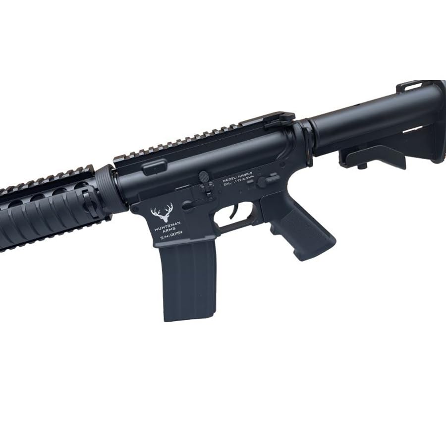 Carabina Huntsman Arms M4 RIS Tactical (4,5mm) | Pack Que Incluye: Rifle Tipo metralleta semiautomática de Aire comprimido + CO2 + balines (Bolas de Acero BB's)