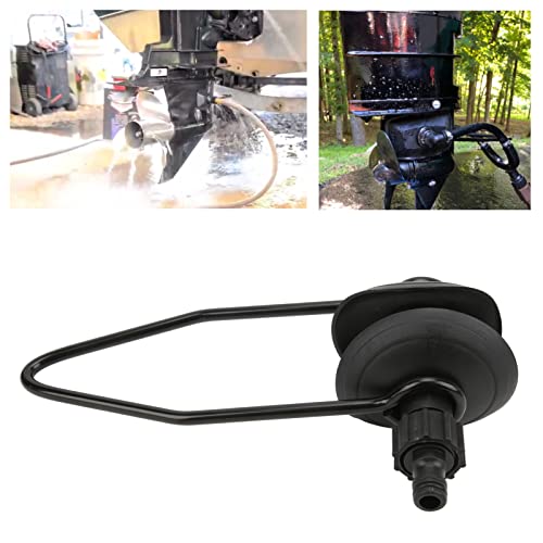 Motorspüler für Boote, Universal Einrohr Rund Kopf Marine Motor Flusher Gehörschutz Außenborder Gummi Abdeckhaube Motorflusher für Schiffe Boote Yacht