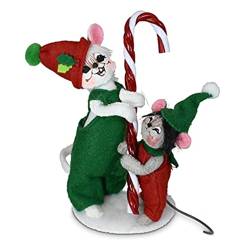 AnnaleeCandy Cane Mice, 5 inch