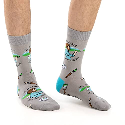 Good Luck Sock Men's Bob Ross Socks, Adult2