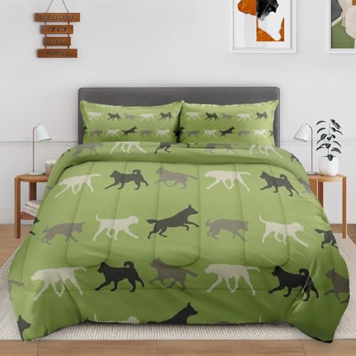 VAKADAKA Twin Comforter Set Dog & Pet Themed Bedding
