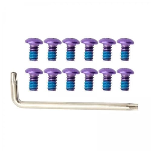 KQFCAZRE 4x 12�s�[�X/��/set Bike Warke M5 X 9mm���]�ԃf�B�X�N�u���[�L���[�^�[�{���g�i�b�gT2�l�W��ڒ��܃R�[�e�B���O�ƃl�W