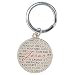 The Way Truth and Life Jesus Chrome Epoxy Christian Key Ring Keychain