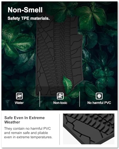 Image of Kiwi Master Floor Mats for 2007-2013 Jeep Wrangler JK 4-Door